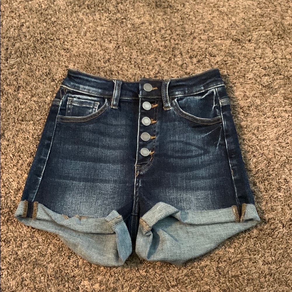 KanCanWomen’s Denim Button-Up Shorts size 23